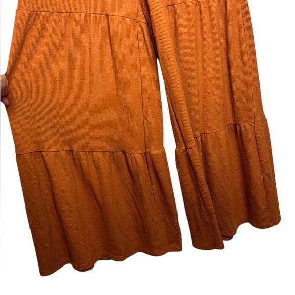 Anthropologie Marina BOHO Festival Wide-Leg Jumpsuit in Orange Rust Size Small - Picture 7 of 16